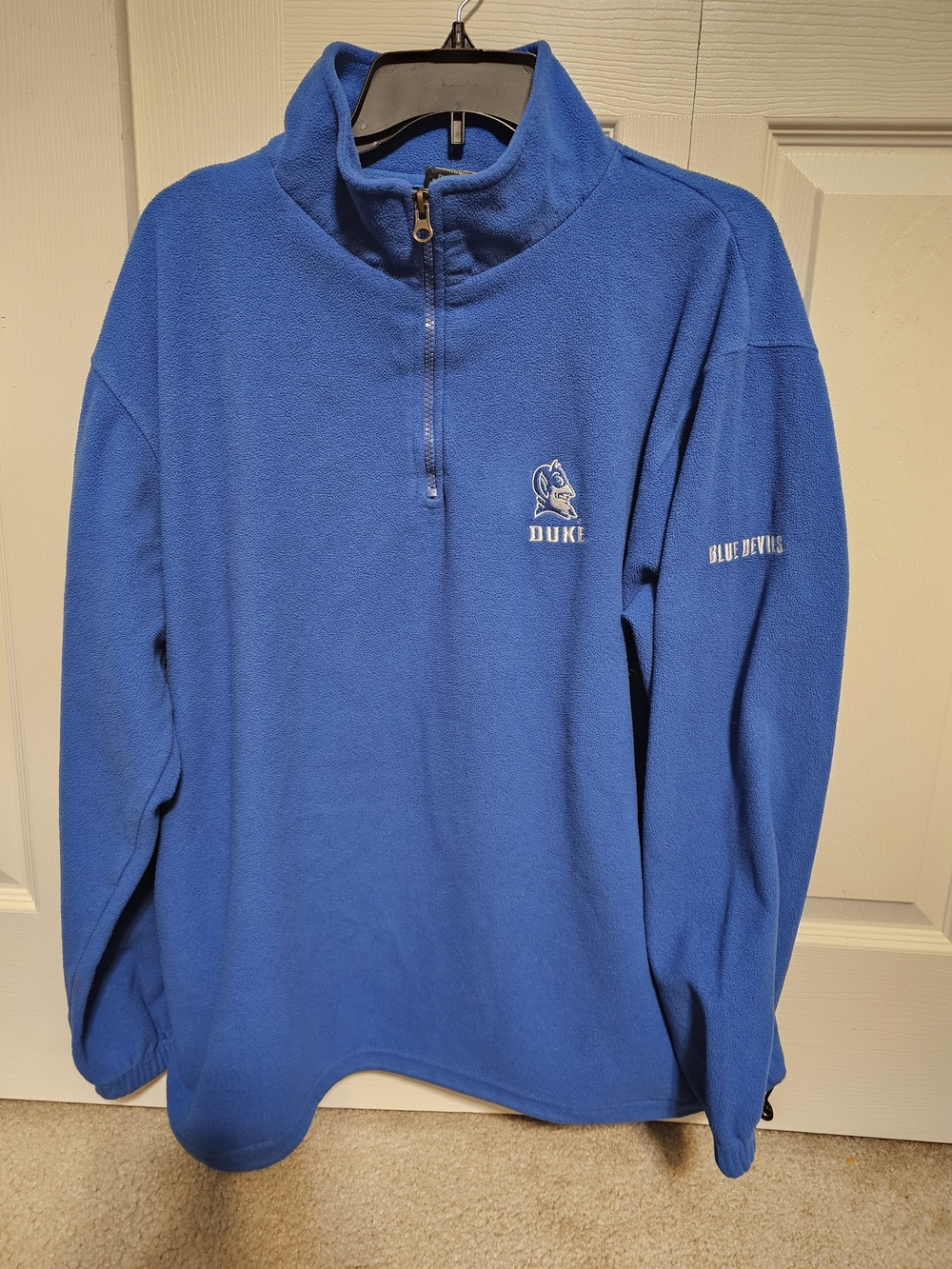 Pro Edge Duke Blue Devils Royal Blue Quarter-Zip Fleece Pullover